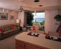 Some apartments have two-story living rooms.